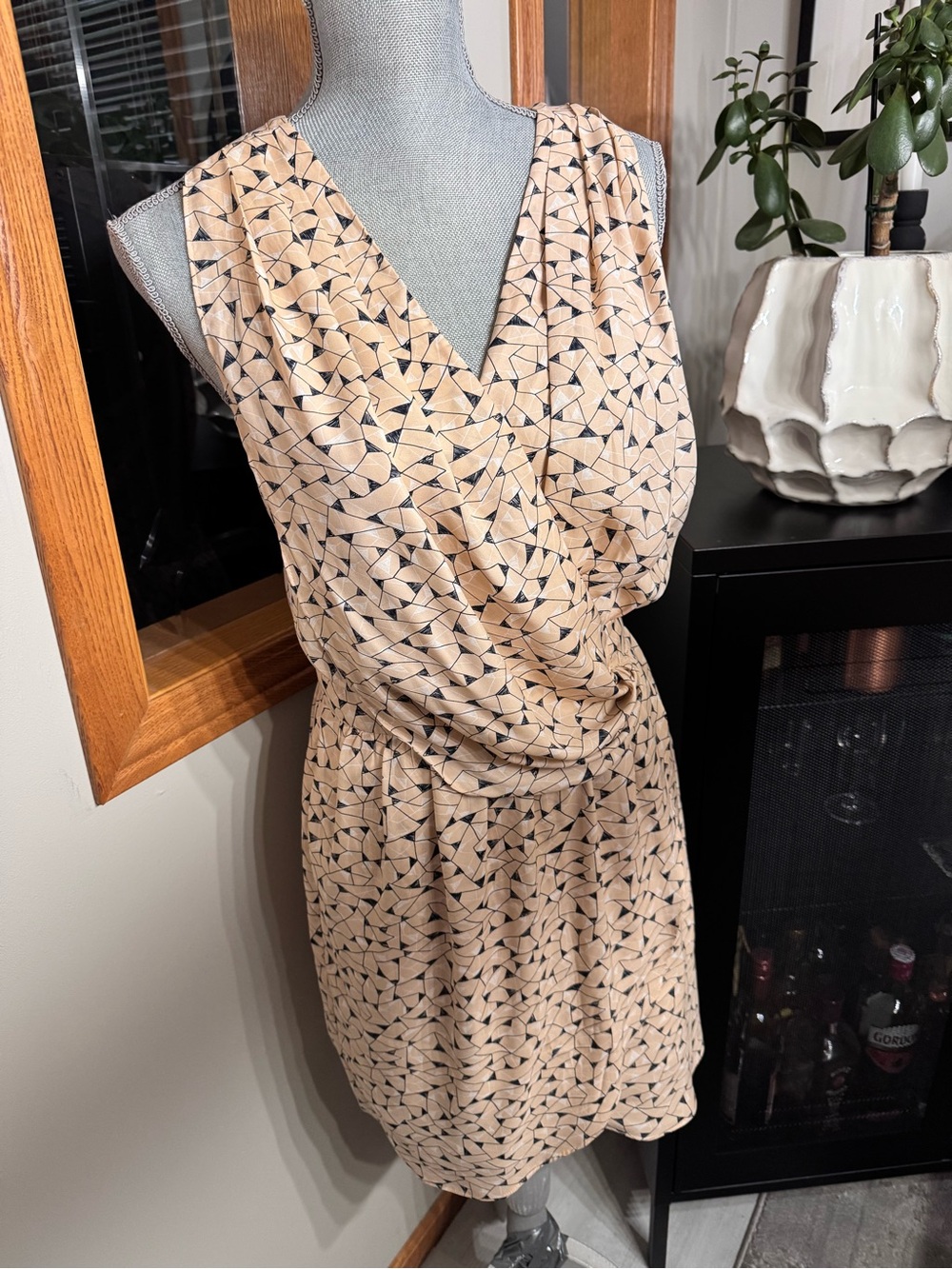 BCBGeneration Stunning Unique Cream & Black Dress